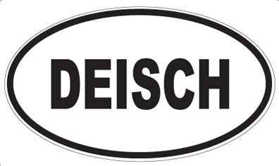 DEISCH - Oval Sticker