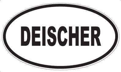 DEISCHER - Oval Sticker