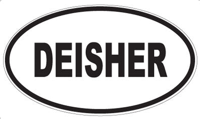 DEISHER - Oval Sticker