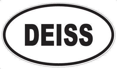 DEISS - Oval Sticker