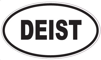DEIST - Oval Sticker