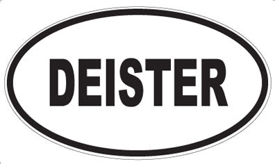 DEISTER - Oval Sticker