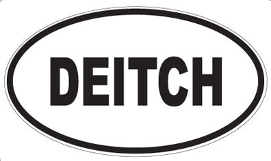 DEITCH - Oval Sticker