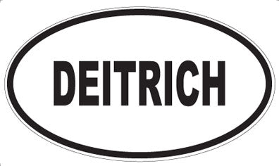 DEITRICH - Oval Sticker