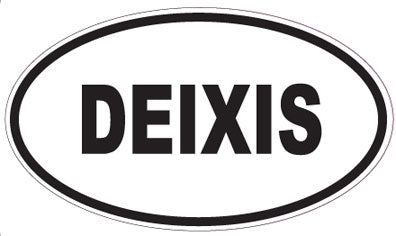 DEIXIS - Oval Sticker