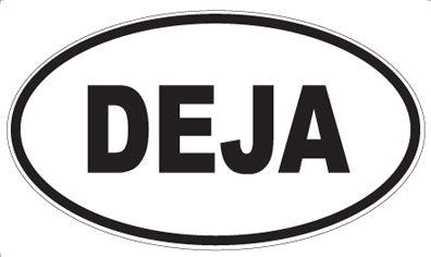 DEJA - Oval Sticker