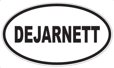DEJARNETT - Oval Sticker