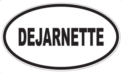 DEJARNETTE - Oval Sticker