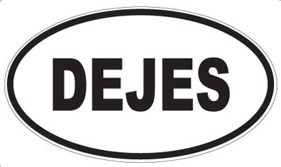 DEJES - Oval Sticker