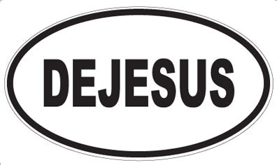 DEJESUS - Oval Sticker