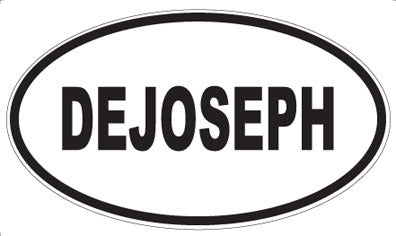 DEJOSEPH - Oval Sticker