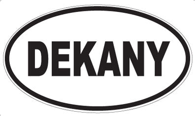 DEKANY - Oval Sticker