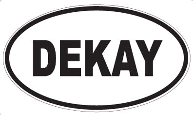 DEKAY - Oval Sticker