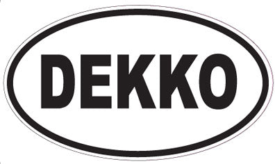 DEKKO - Oval Sticker