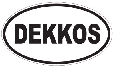 DEKKOS - Oval Sticker