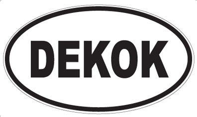 DEKOK - Oval Sticker