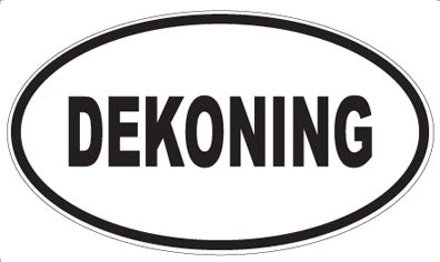 DEKONING - Oval Sticker