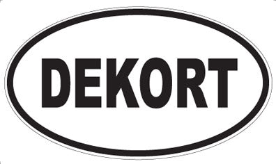 DEKORT - Oval Sticker