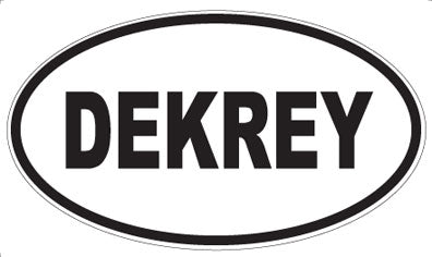 DEKREY - Oval Sticker
