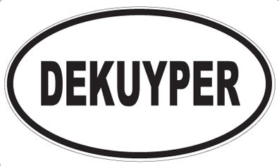 DEKUYPER - Oval Sticker