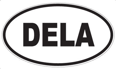 DELA - Oval Sticker