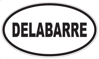 DELABARRE - Oval Sticker