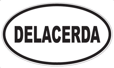 DELACERDA - Oval Sticker