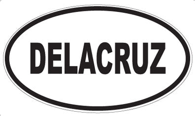 DELACRUZ - Oval Sticker