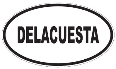 DELACUESTA - Oval Sticker