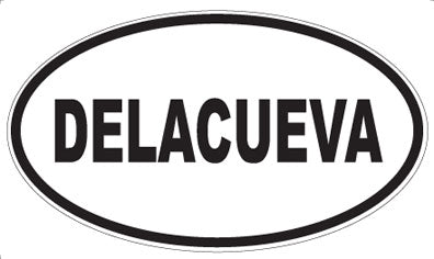 DELACUEVA - Oval Sticker
