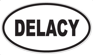 DELACY - Oval Sticker