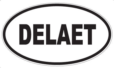 DELAET - Oval Sticker