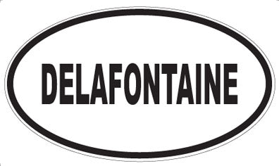 DELAFONTAINE - Oval Sticker