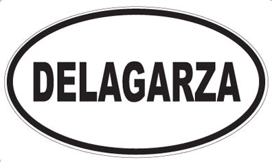 DELAGARZA - Oval Sticker