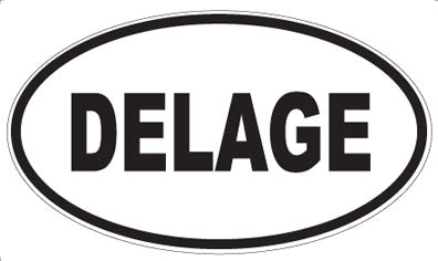 DELAGE - Oval Sticker