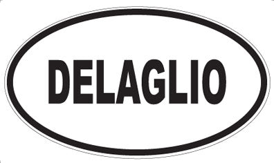 DELAGLIO - Oval Sticker