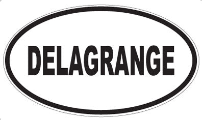 DELAGRANGE - Oval Sticker