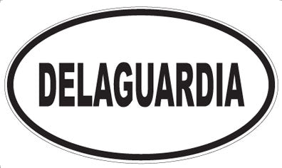 DELAGUARDIA - Oval Sticker