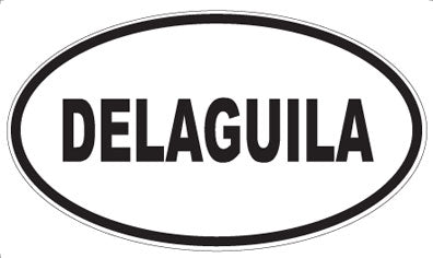 DELAGUILA - Oval Sticker