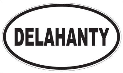 DELAHANTY - Oval Sticker