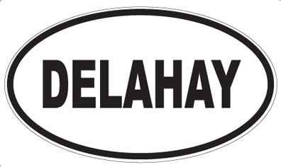 DELAHAY - Oval Sticker