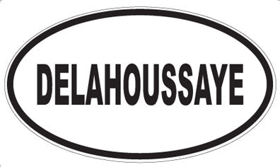 DELAHOUSSAYE - Oval Sticker