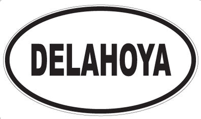 DELAHOYA - Oval Sticker