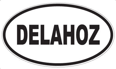 DELAHOZ - Oval Sticker
