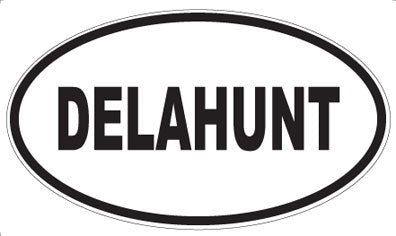 DELAHUNT - Oval Sticker