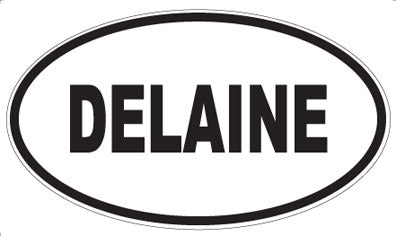 DELAINE - Oval Sticker