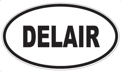 DELAIR - Oval Sticker