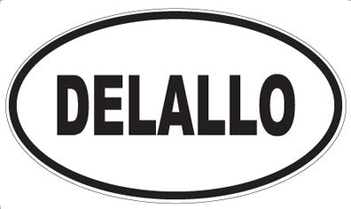 DELALLO - Oval Sticker