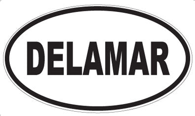 DELAMAR - Oval Sticker