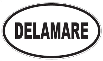 DELAMARE - Oval Sticker